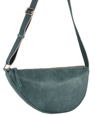Half Moon Crossbody Bag JNM-0113 DARK BLUE